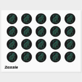 Dragon Ronde Sticker (Vel)