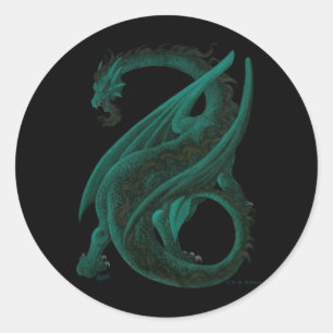 Dragon Ronde Sticker