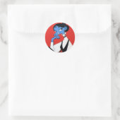 Dragon Ronde Sticker (Tas)