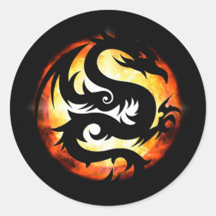 Dragon Ronde Sticker