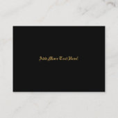 Dragon Rood en zwart Visitekaartje (Achterkant)