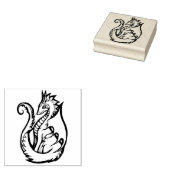 Dragon Rubberstempel (Gestempeld)