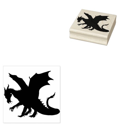 Dragon Rubberstempel (Gestempeld)