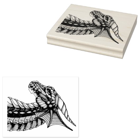 Dragon Rubberstempel (Gestempeld)