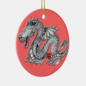 Dragon - Ryuu kanji Keramisch Ornament (Rechts)