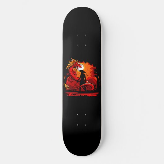 Dragon Samurai Skateboard Deck (Voorkant)