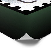 Dragon ~ Santa ~ Reindeer ~ Letland ~ Stamp ~ Poster (Hoek)