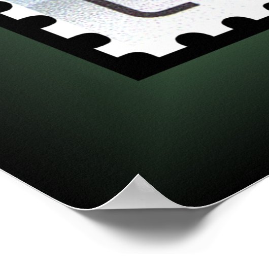 Dragon ~ Santa ~ Reindeer ~ Letland ~ Stamp ~ Poster (Hoek)