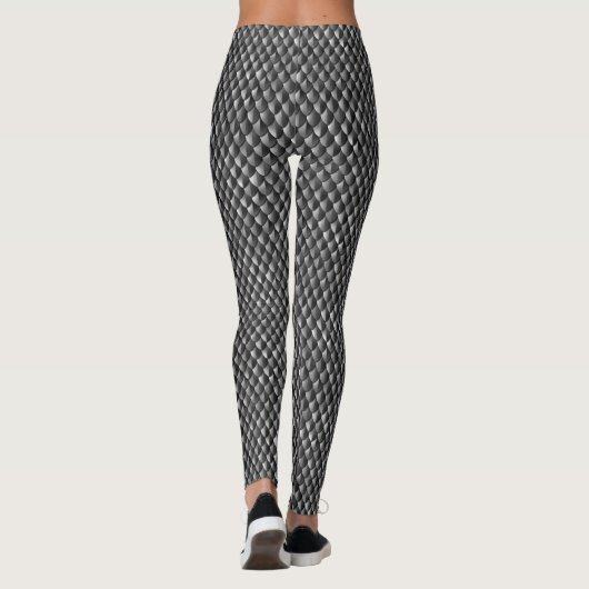 Dragon Scale Armor Black Leggings (Achterkant)