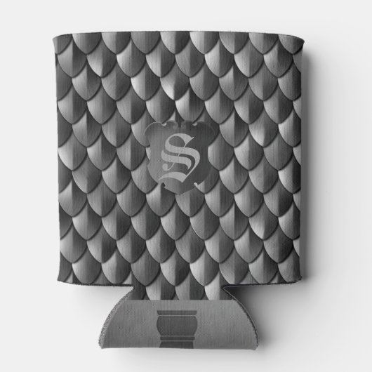 Dragon Scale Armor Black Monogram Blikjeskoeler (Achterkant)