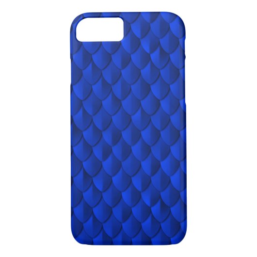 Dragon Scale Armor Cobalt Blue Case-Mate iPhone Case (Achterkant)