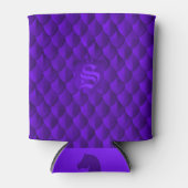 Dragon Scale Armor Royal Paars Monogram Blikjeskoeler (Voorkant)