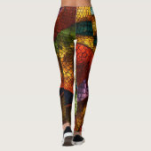 Dragon Scales Elegance: Stijlvolle Leggings met Me (Achterkant)