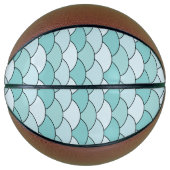 Dragon Scales, Fans, Waves, Seigaiha, Blue Basketbal (Voorkant)