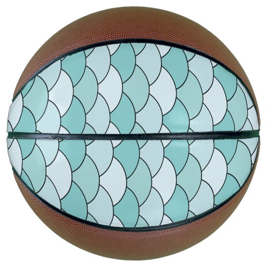 Dragon Scales, Fans, Waves, Seigaiha, Blue Basketbal (Voorkant)