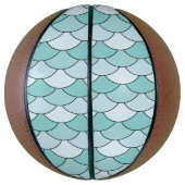 Dragon Scales, Fans, Waves, Seigaiha, Blue Basketbal (Verticaal)