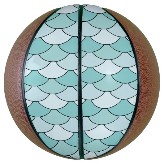 Dragon Scales, Fans, Waves, Seigaiha, Blue Basketbal (Verticaal)