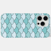 Dragon Scales, Fans, Waves, Seigaiha, Blue Case-Mate iPhone Case (Achterkant (horizontaal))