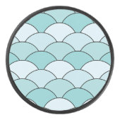 Dragon Scales, Fans, Waves, Seigaiha, Blue Hockey Puck (Voorkant)