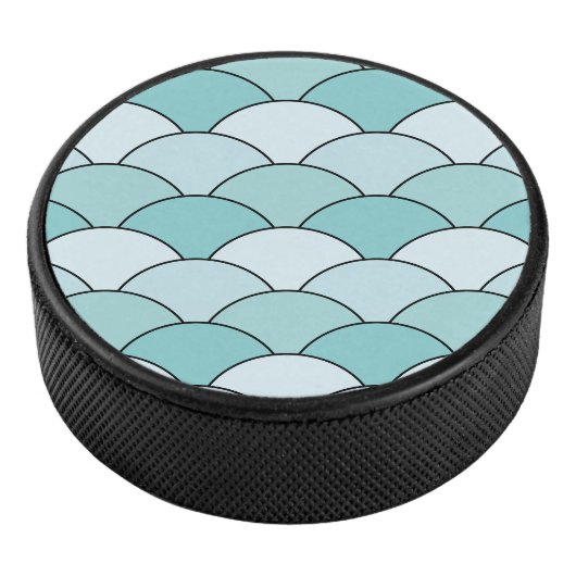 Dragon Scales, Fans, Waves, Seigaiha, Blue Hockey Puck (3/4)