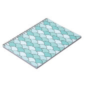 Dragon Scales, Fans, Waves, Seigaiha, Blue Notitieboek (Linkerzijde)