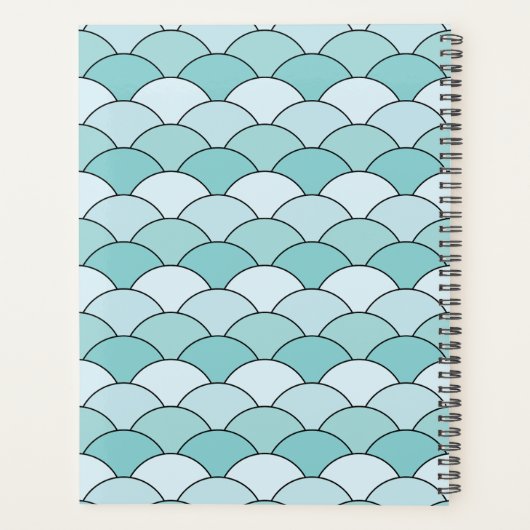 Dragon Scales, Fans, Waves, Seigaiha, Blue Planner (Achterkant)