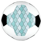 Dragon Scales, Fans, Waves, Seigaiha, Blue Voetbal (Gedraaid)