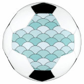 Dragon Scales, Fans, Waves, Seigaiha, Blue Voetbal (Voorkant)