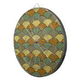 Dragon Scales, Fans, Waves, Seigaiha, Camouflage Dartbord (Voorkant Rechts)