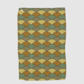 Dragon Scales, Fans, Waves, Seigaiha, Camouflage Golfhanddoek (Voorkant)