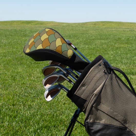 Dragon Scales, Fans, Waves, Seigaiha, Camouflage Golfheadcover (Insitu)