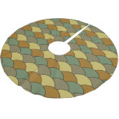 Dragon Scales, Fans, Waves, Seigaiha, Camouflage Kerstboom Rok (Gekanteld)