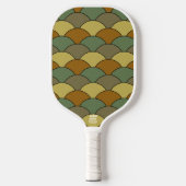 Dragon Scales, Fans, Waves, Seigaiha, Camouflage Pickleball Paddle (Voorkant)