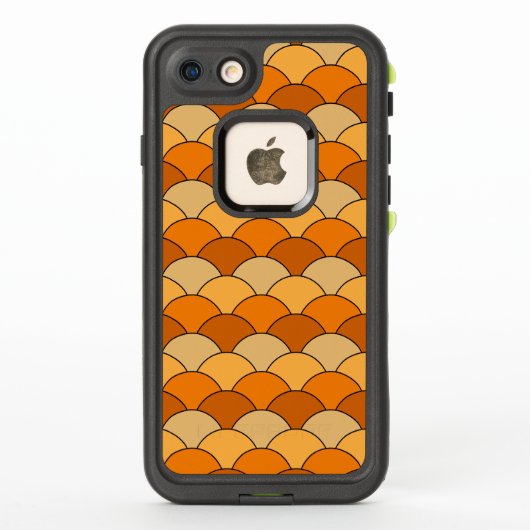 Dragon Scales, Fans, Waves, Seigaiha, Orange (Achterkant)
