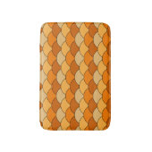 Dragon Scales, Fans, Waves, Seigaiha, Orange Badmat (Voorkant Verticaal)
