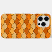 Dragon Scales, Fans, Waves, Seigaiha, Orange Case-Mate iPhone Case (Achterkant (horizontaal))