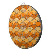 Dragon Scales, Fans, Waves, Seigaiha, Orange Dartbord (Voorkant Rechts)