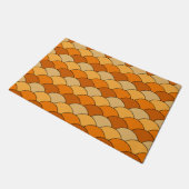 Dragon Scales, Fans, Waves, Seigaiha, Orange Deurmat (Schuin)