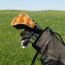 Dragon Scales, Fans, Waves, Seigaiha, Orange Golfheadcover