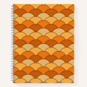 Dragon Scales, Fans, Waves, Seigaiha, Orange Notitieboek (Voorkant)