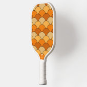 Dragon Scales, Fans, Waves, Seigaiha, Orange Pickleball Paddle (Links)