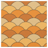 Dragon Scales, Fans, Waves, Seigaiha, Orange Stof (Close Up)