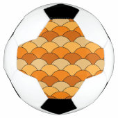 Dragon Scales, Fans, Waves, Seigaiha, Orange Voetbal (Voorkant)