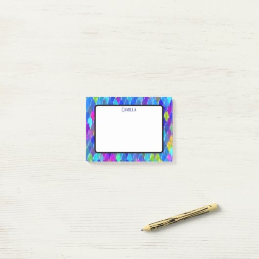 Dragon Scales Post-it® Notes (Op bureau)