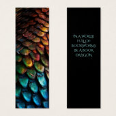 Dragon Scales Small Bladwijzer Mini Visitekaartjes (Voorkant /achterkant)