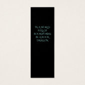 Dragon Scales Small Bladwijzer Mini Visitekaartjes (Achterkant)