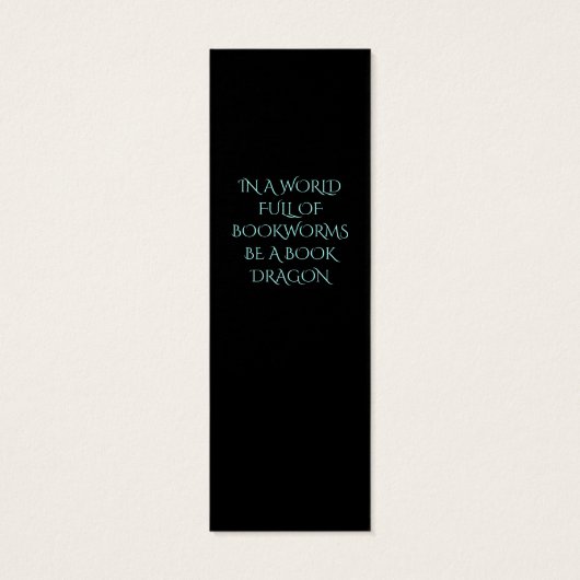 Dragon Scales Small Bladwijzer Mini Visitekaartjes (Achterkant)