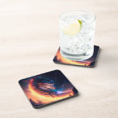 Dragon Scape Fire Night Bier Onderzetter (Rechterzijde)