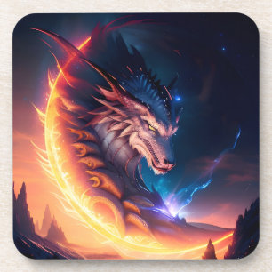 Dragon Scape Fire Night Bier Onderzetter