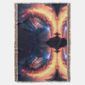 Dragon Scape Fire Night Deken (Voorkant Verticaal)